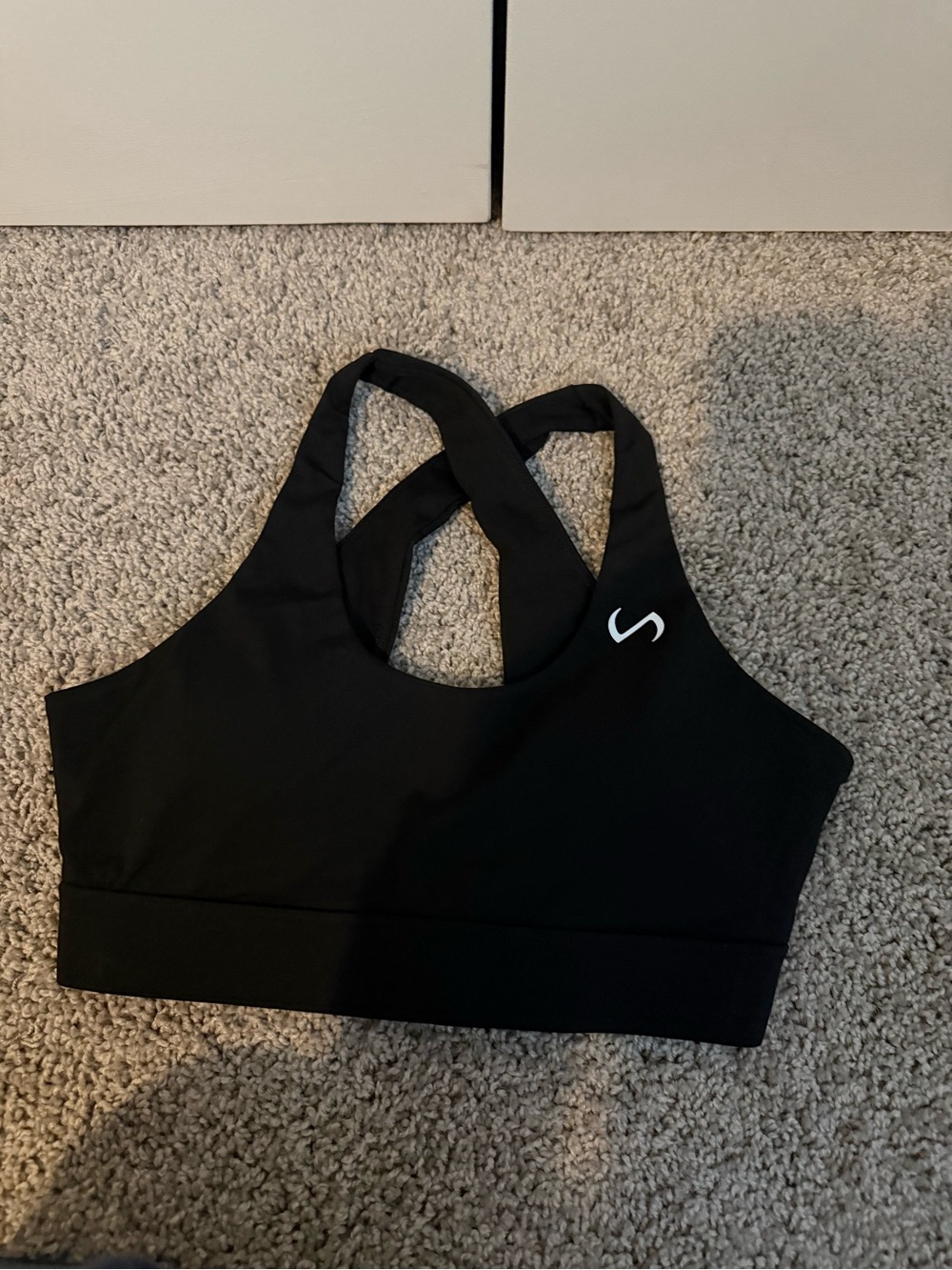 Black TLF sports bra size s